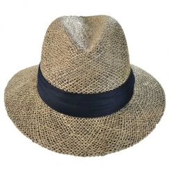 Jaxon Hats Seagrass Straw Safari Fedora Hat