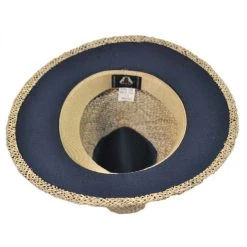 Jaxon Hats Seagrass Straw Safari Fedora Hat -Brixton Hats shop 92704