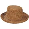 Scala Twisted Raffia Straw Boater Hat -Brixton Hats shop one size