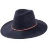Toucan Collection Vegan Suede Safari Fedora Hat -Brixton Hats shop vegan suede safari fedora hat